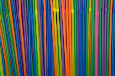 renkli içme payet, kokteyl tüpler, yakın çekim arka plan