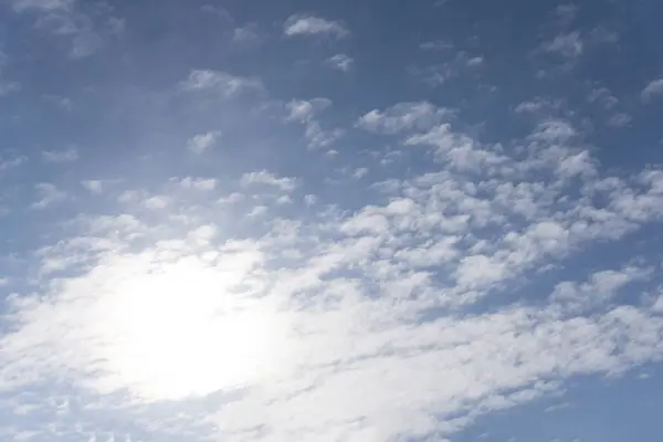 Cielo Azul Fondo Con Nubes Religión Pura — Foto de Stock
