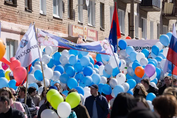 Maio 2018 Rússia Berezniki Anual Maio Enquanto Muitas Pessoas Correm — Fotografia de Stock