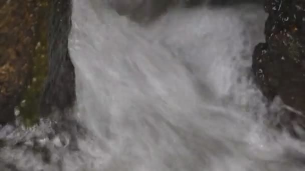 Razende Stroom Van Waterval — Stockvideo