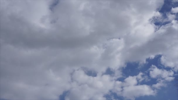 Gyönyörű Eget Beautiful Kék Felhők Háttér — Stock videók