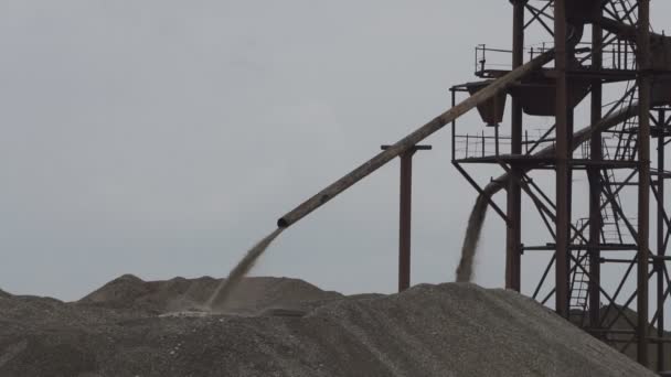 ガラス工業用の洗浄による砂の濃縮 — ストック動画