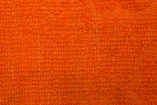 Handstricken Der Freizeit Proben Von Orangefarbenen Makro Foto — Stockfoto