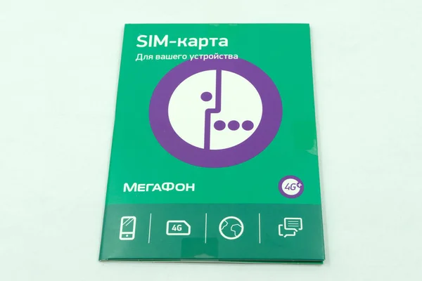 Berezniki Russia Novembre 2018 Sim Card Dell Operatore Telefonia Mobile — Foto Stock