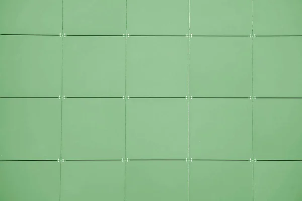 Tekstury Ściany Zielony Kwadrat Płytek Tle — Zdjęcie stockowe