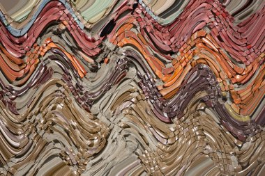 Parlak arka plan oluşturan çok renkli Quilling Kağıt kavisli çizgiler.