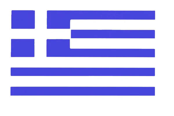 Textura satinada de la bandera curva de Grecia  . —  Fotos de Stock