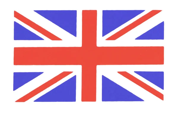 Gros plan de drapeau Union Jack drapeau rouge toile de fond drapeau britannique  . — Photo