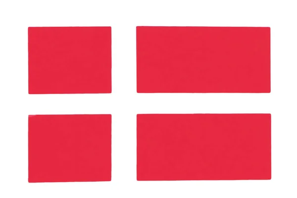 Δανική σημαία ταξίδια ύφασμα κουνώντας λευκό άνεμο . — Φωτογραφία Αρχείου