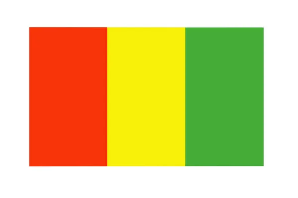 Guinea flag on canvas. Patriotic background. National flag of Guinea . — Stock Photo, Image