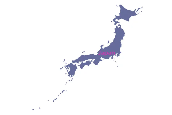 Mappa del Giappone con focus su Osaka  . — Foto Stock