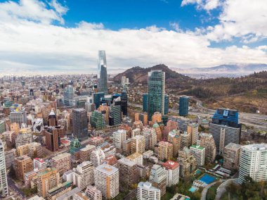 Cityscape modern şehir - Santiago de Chile