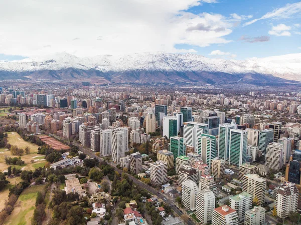 Panoráma Města Moderního Města Santiago Chile — Stock fotografie