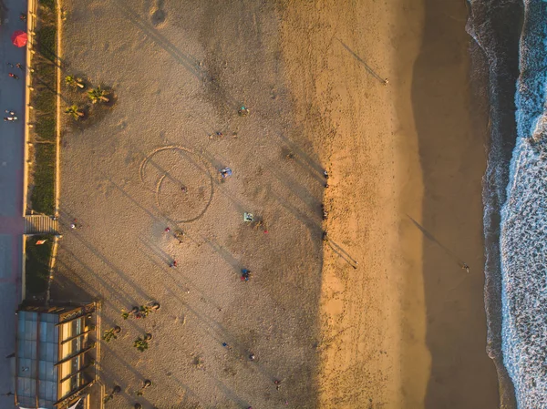 Aerial View Shoreline Beach — Stock Photo, Image