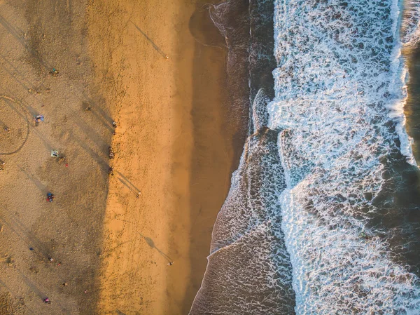 Vista Aerea Del Litorale Sulla Spiaggia — Foto Stock