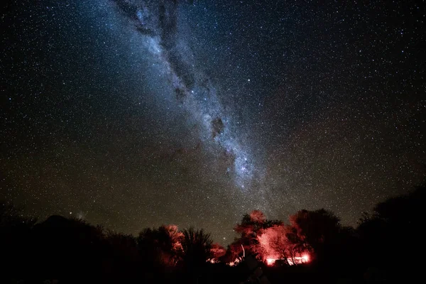 Lattea Oltre Montagne Tramonto — Foto Stock