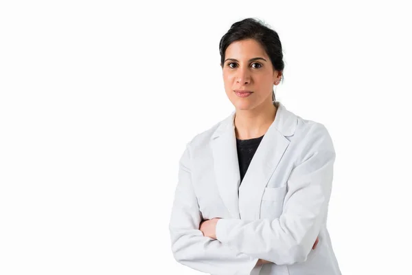 Young latin female nurse at the hospital