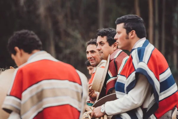 Pichilemu Región Sexta Chile Febrero 2018 Huasos Tradicionales Chilenos Evento — Foto de Stock