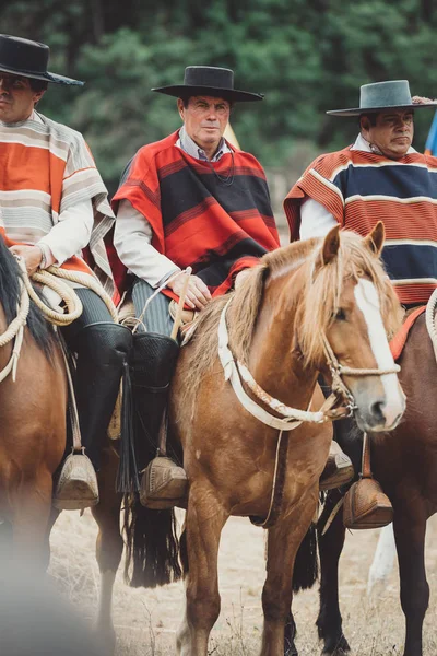 Pichilemu Sexta Regionu Chile Února 2018 Tradiční Chilské Huasos Akci — Stock fotografie