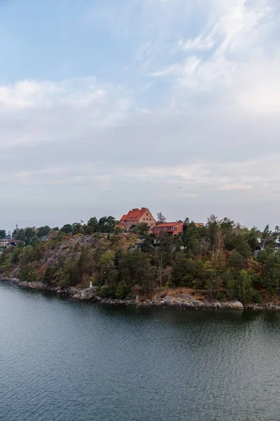 House on top of a cliff in the Stockholm Archipelago, Stockholm Sweden