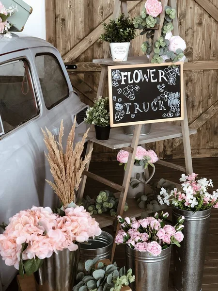 flower shop with flowers