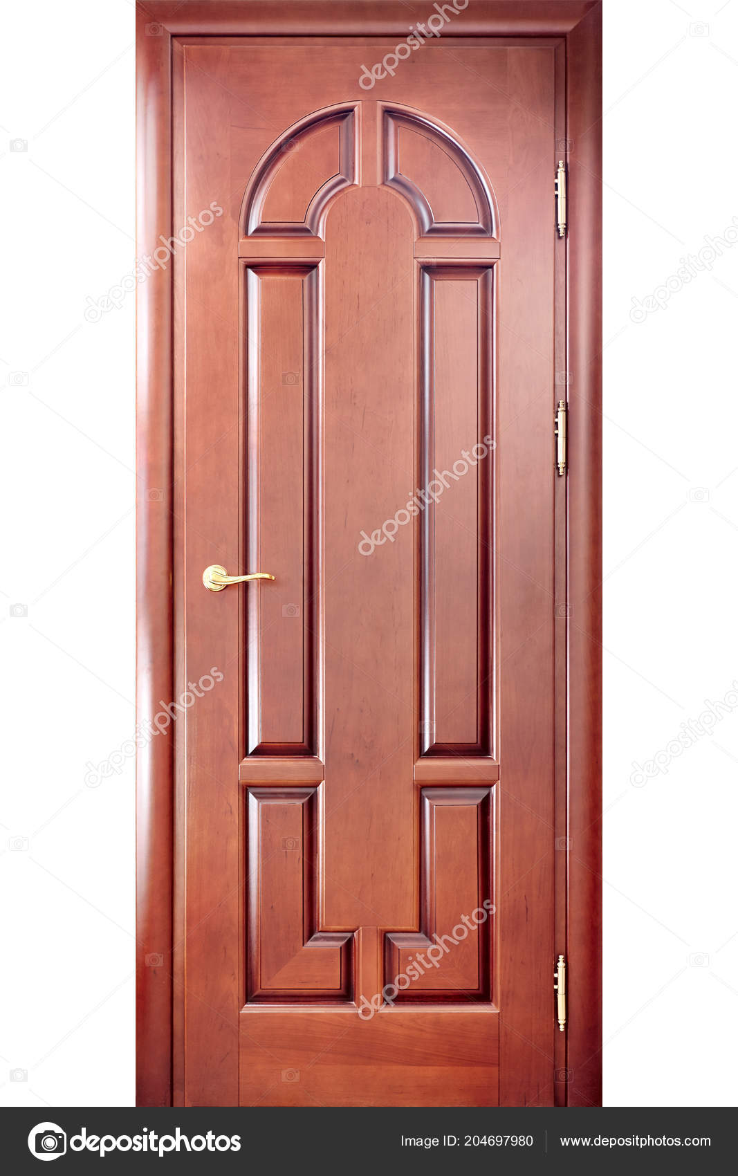 Wooden Interior Carved Door Door Frame Made Cherry Tree