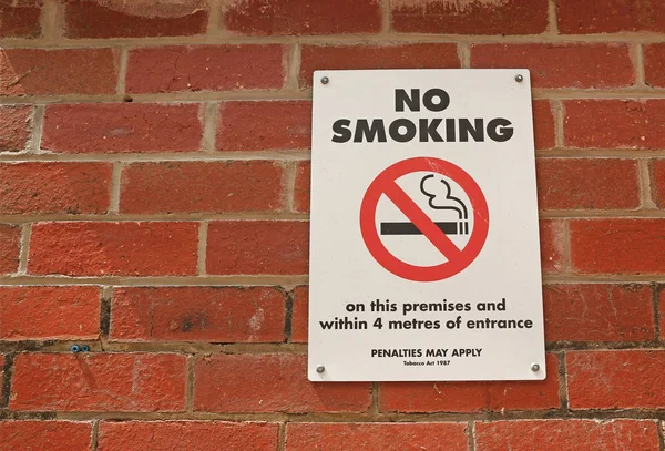 Smoking Premises Sinal Aviso — Fotografia de Stock