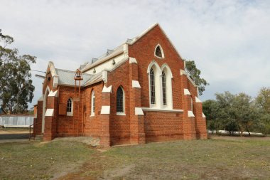 Newstead, Avustralya - 27 Nisan 2016: Newstead Uniting Kilisesi 15 Eylül 1907 bir Metodist Kilisesi olarak açıldı