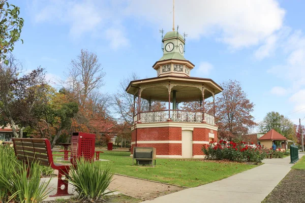 Beaufort Victoria Australia May 2016 Beauforts Historic Band Rotunda Clock — Stock Photo, Image