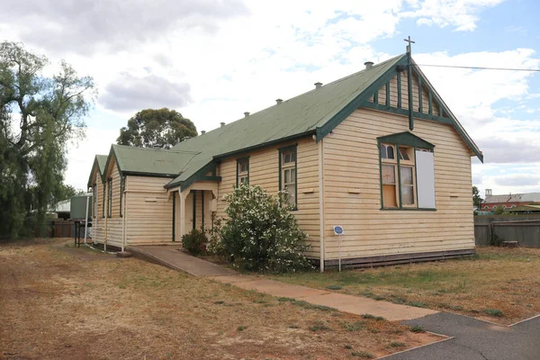 Inglewood Australia Noviembre 2019 Sala Original Parroquia Anglicana 1894 Ahora — Foto de Stock