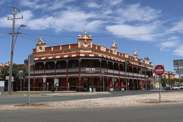Rochester Australia Лютого 2020 Shamrock Hotel Заснований 1871 Році Двоповерховим — стокове фото