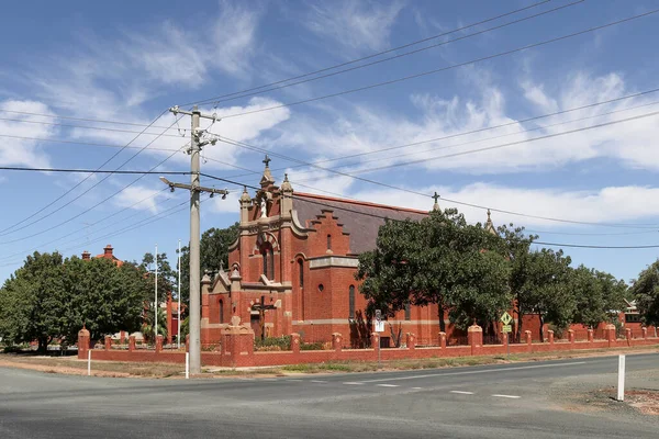Rochester Australia Febrero 2020 Iglesia Católica San Josefo Esquina Las — Foto de Stock