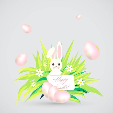 Paskalya şirin tavşanı şeffaf arka plan ayarla