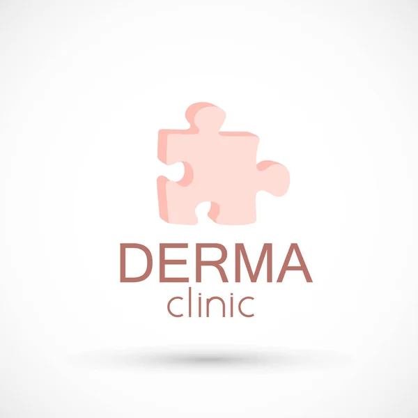 Dermatologia logotipo — Vetor de Stock