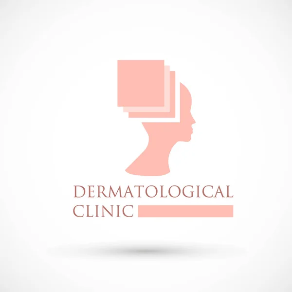 Dermatologia logotipo — Vetor de Stock