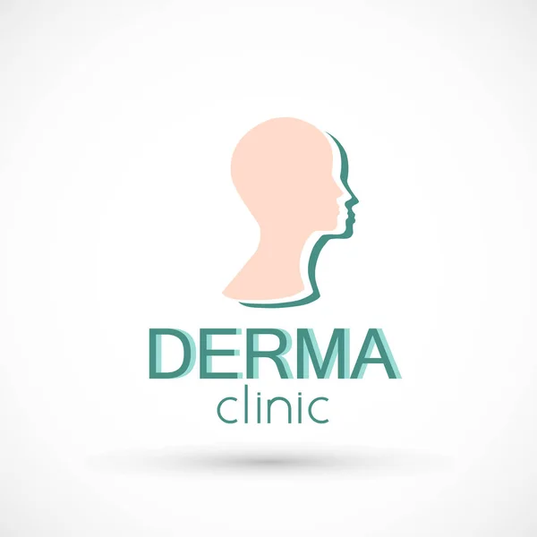 Logo dermatología — Vector de stock