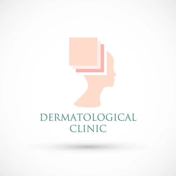 Logo dermatología — Vector de stock