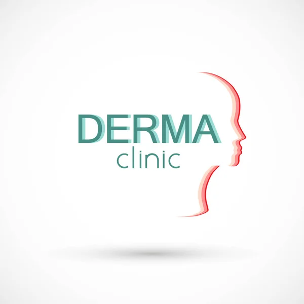 Logo dermatología — Vector de stock