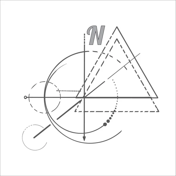 幾何学ライン セット — ストックベクタ