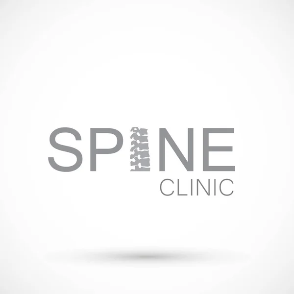 Logo chiropratico spinale — Vettoriale Stock