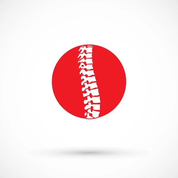 Omurga sağlığı logo klinik tıp chiropractic omurga illüstrasyon — Stok Vektör