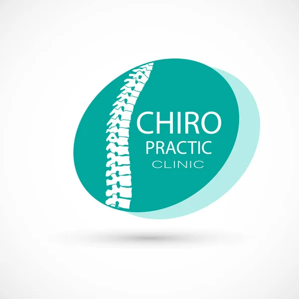 Logo der Wirbelsäulenchiropraktik — Stockvektor