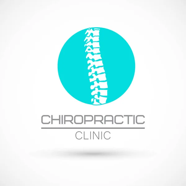 Spine chiropractic logo — Stock Vector