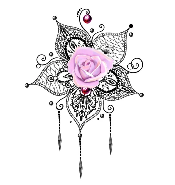 Mandala tattoo — Stock Photo, Image