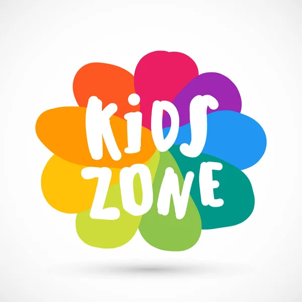 Kinder Zone Zeichen Vektor Illustration — Stockvektor
