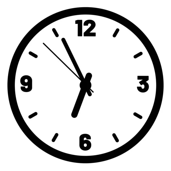 Reloj Pared Mesa Ilustración Vectorial Diseño Clásico Redondo Tiempo Horas — Vector de stock