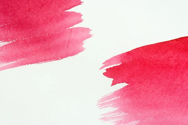 Fundo Aquarela Rosa Delicado Transparente Traços Pintados Dois Lados Opostos Fotografia De Stock