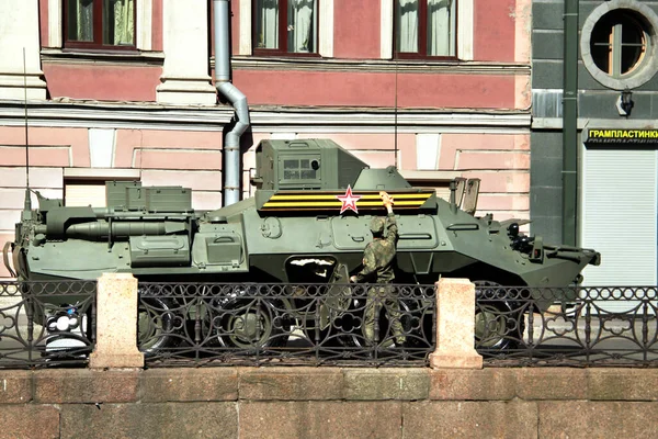 Russia Saint Petersburg June 2020 Final Preparations Military Parade Palace — Stock Photo, Image