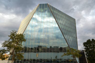 Rusya, Saint Petersburg-Eylül 04-20: Seksenlikler İş Merkezi. Seksenler İş Merkezi 'nin inşaatı ve işletilmesi çevreye çok az etki etti.