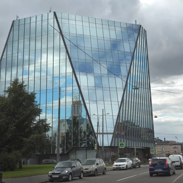 Rosja Sankt Petersburg Września 2020 Centrum Biznesowe Ósemki Budowa Eksploatacja — Zdjęcie stockowe